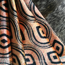 Rouleau de tissu de velours Jacquard épais 100% polyester